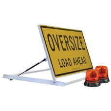 Pilot Vehicle Escort Sign Kit - "OVERSIZE LOAD AHEAD"